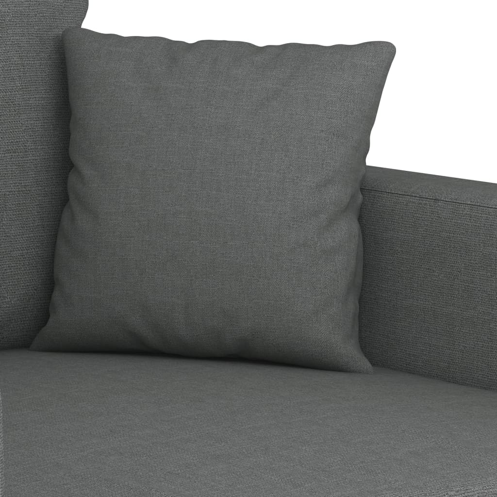 2-Sitzer-Sofa Dunkelgrau 120 cm Stoff