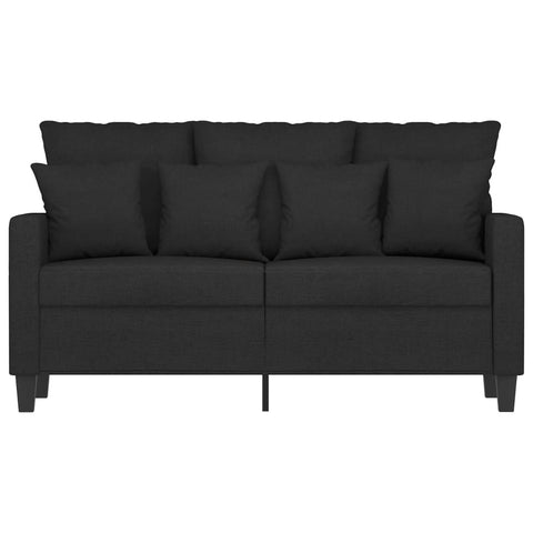 2-Sitzer-Sofa Schwarz 120 cm Stoff