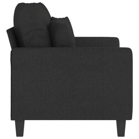 2-Sitzer-Sofa Schwarz 120 cm Stoff