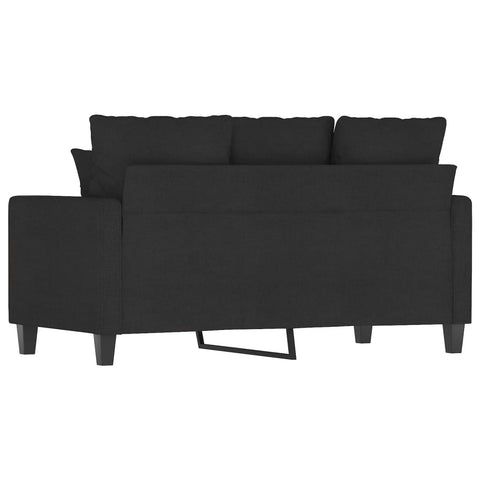 2-Sitzer-Sofa Schwarz 120 cm Stoff