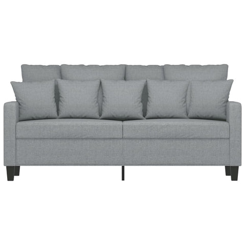 2-Sitzer-Sofa Hellgrau 140 cm Stoff