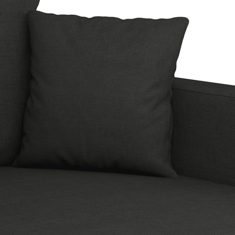 2-Sitzer-Sofa Schwarz 140 cm Stoff