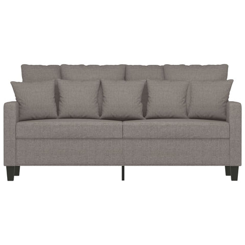 2-Sitzer-Sofa Taupe 140 cm Stoff