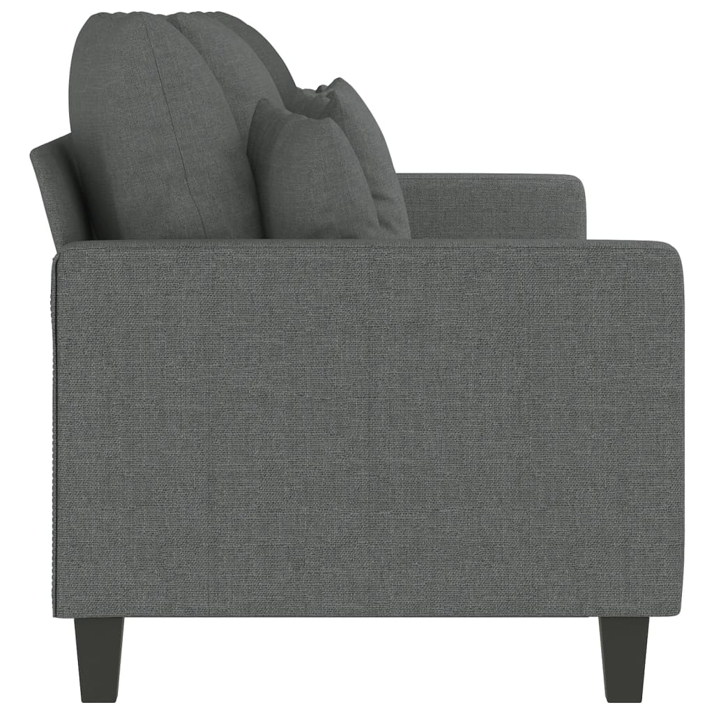 3-Sitzer-Sofa Dunkelgrau 180 cm Stoff