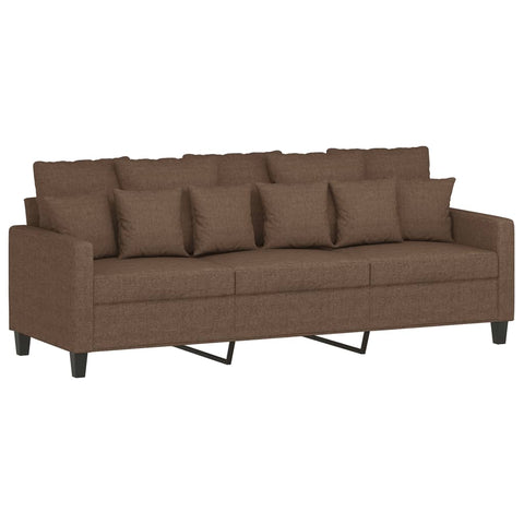 3-Sitzer-Sofa Braun 180 cm Stoff