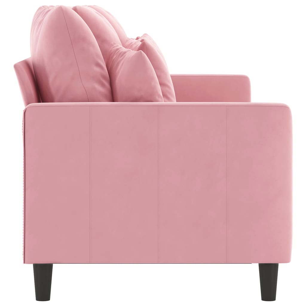 3-Sitzer-Sofa Rosa 180 cm Samt