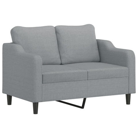 2-Sitzer-Sofa Hellgrau 120 cm Stoff