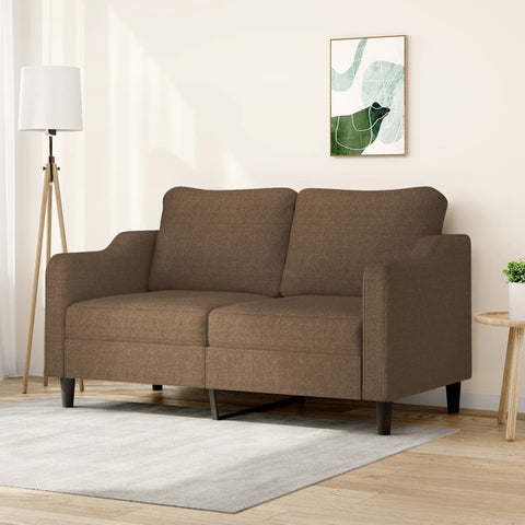 2-Sitzer-Sofa Braun 140 cm Stoff