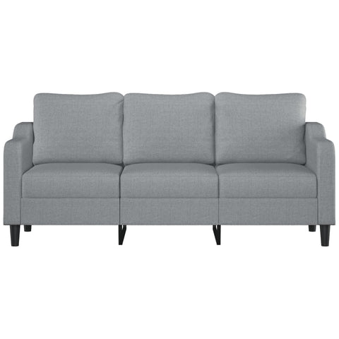 3-Sitzer-Sofa Hellgrau 180 cm Stoff