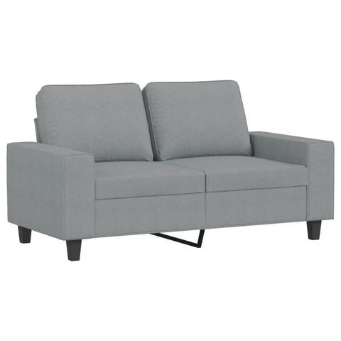 2-Sitzer-Sofa Hellgrau 120 cm Stoff