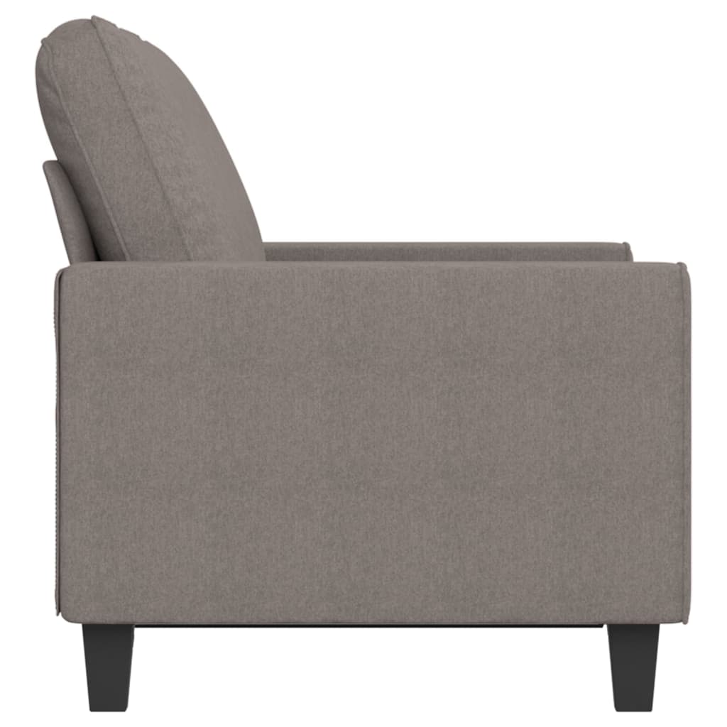 2-Sitzer-Sofa Taupe 120 cm Stoff