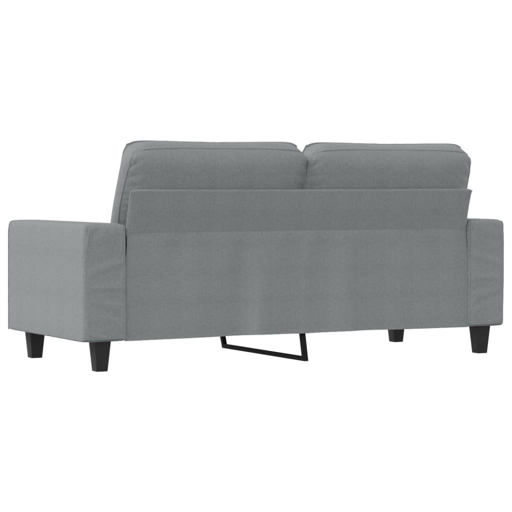 2-Sitzer-Sofa Hellgrau 140 cm Stoff