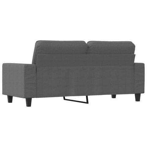 2-Sitzer-Sofa Dunkelgrau 140 cm Stoff