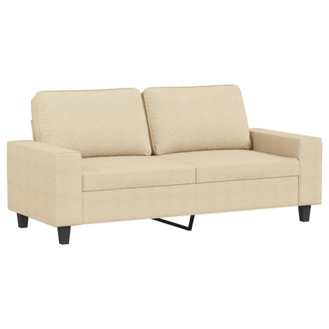 2-Sitzer-Sofa Creme 140 cm Stoff