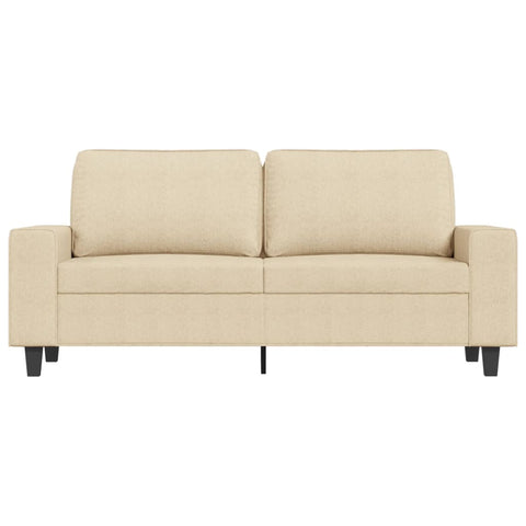 2-Sitzer-Sofa Creme 140 cm Stoff