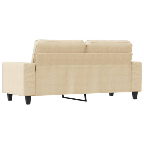 2-Sitzer-Sofa Creme 140 cm Stoff