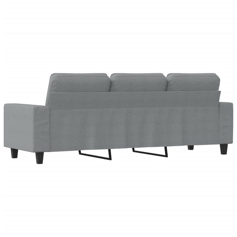 3-Sitzer-Sofa Hellgrau 180 cm Stoff