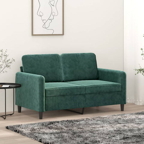 2-Sitzer-Sofa 120 cm Samt in verschiedenen Farben