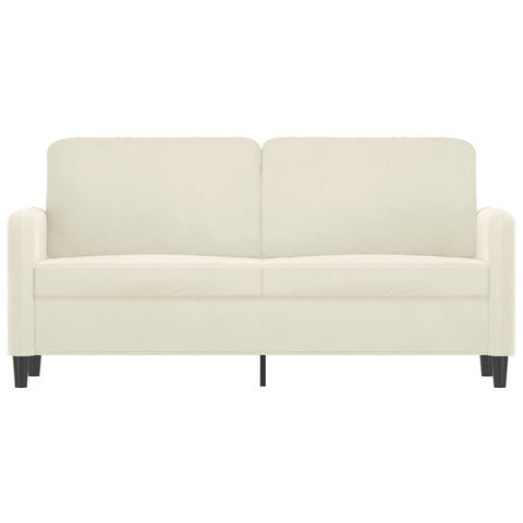 2-Sitzer-Sofa Creme 140 cm Samt