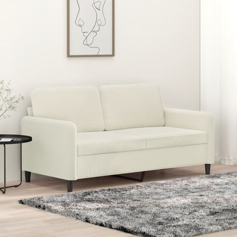 2-Sitzer-Sofa Creme 140 cm Samt