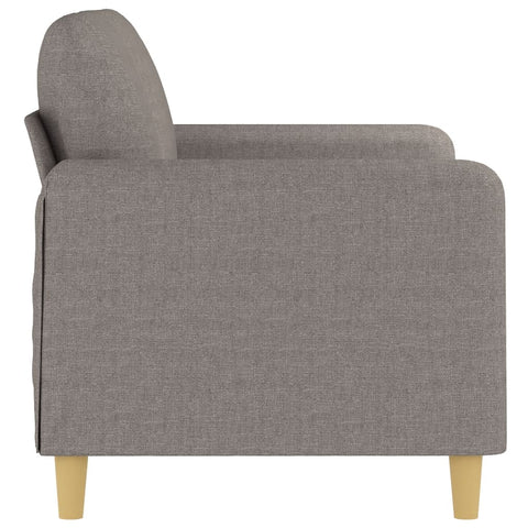 2-Sitzer-Sofa Taupe 120 cm Stoff