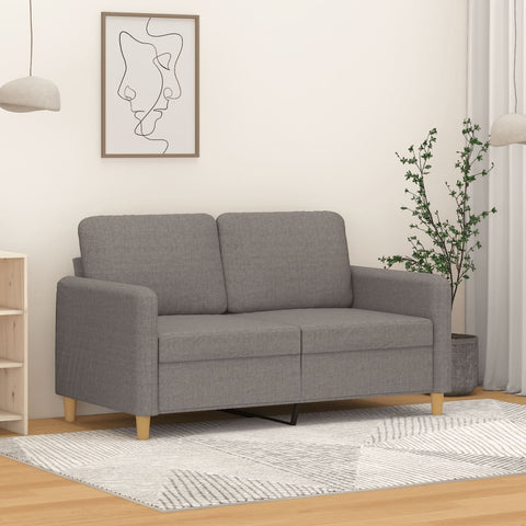 2-Sitzer-Sofa Taupe 120 cm Stoff