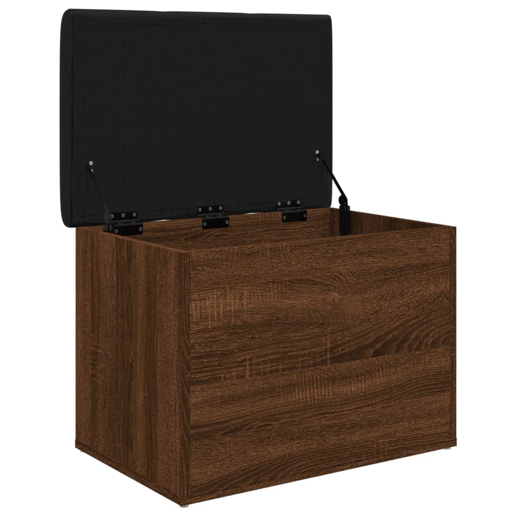 Sitzbank mit Stauraum Braun Eiche 62x42x45 cm Holzwerkstoff