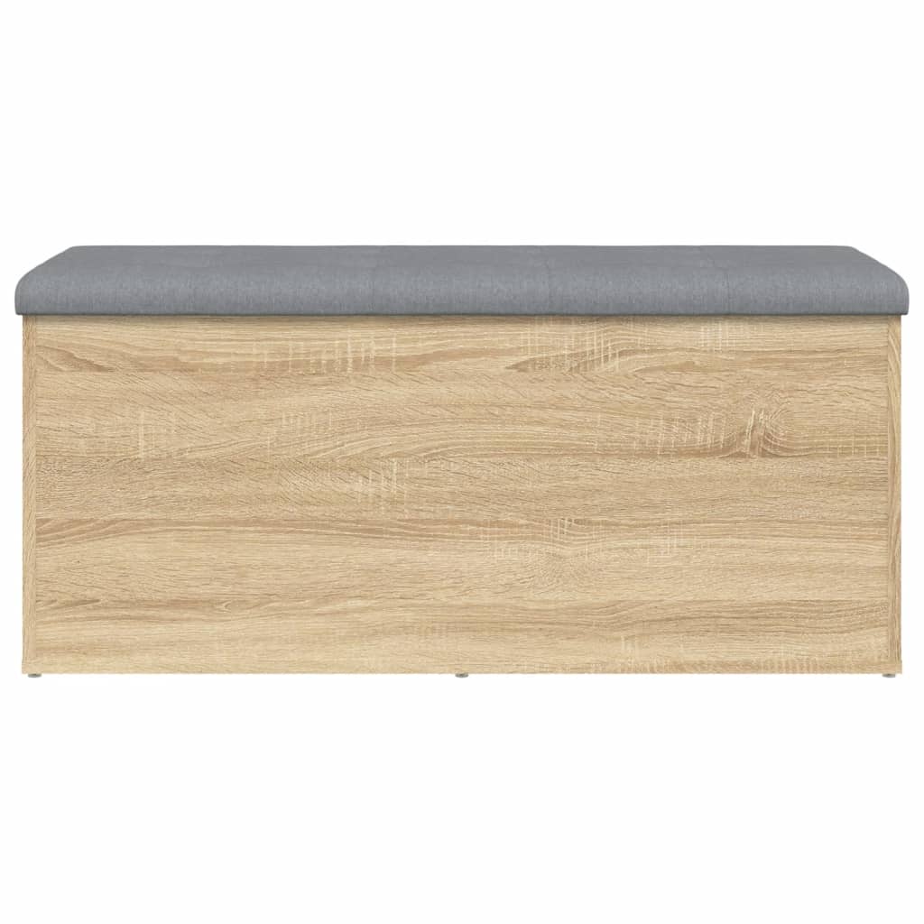 Sitzbank mit Stauraum Sonoma-Eiche 102x42x45 cm Holzwerkstoff