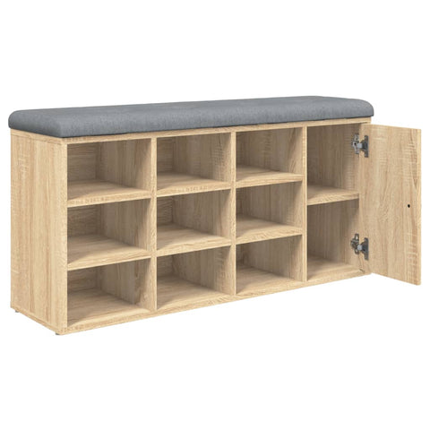 Schuhbank Sonoma-Eiche 102x32x50 cm Holzwerkstoff