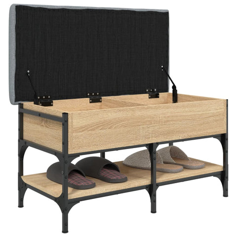 Schuhbank Sonoma-Eiche 82x42x45 cm Holzwerkstoff