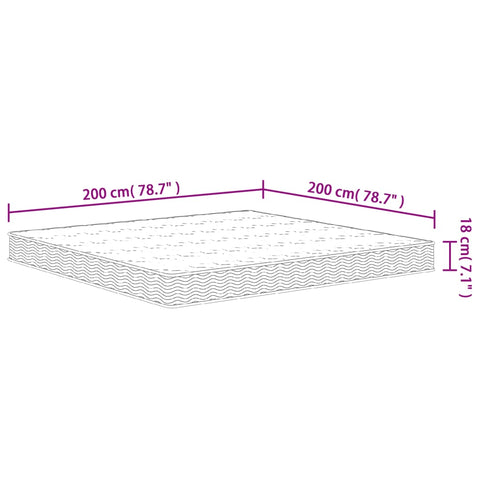 Matratze Bonnell-Federkern Mittel 200x200 cm