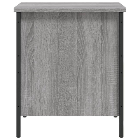 Sitzbank mit Stauraum Grau Sonoma 40x42,5x50 cm Holzwerkstoff