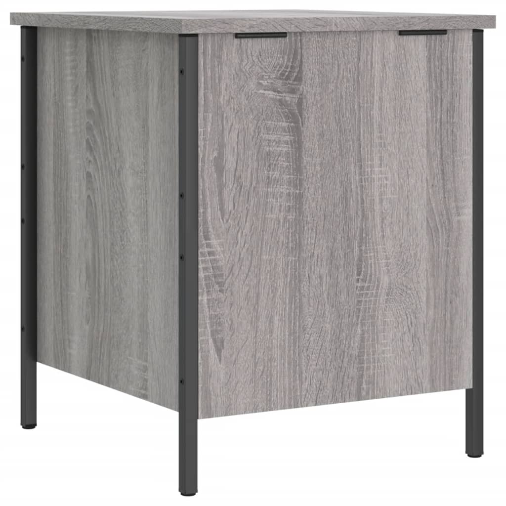 Sitzbank mit Stauraum Grau Sonoma 40x42,5x50 cm Holzwerkstoff