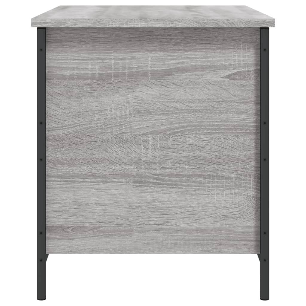 Sitzbank mit Stauraum Grau Sonoma 80x42,5x50 cm Holzwerkstoff