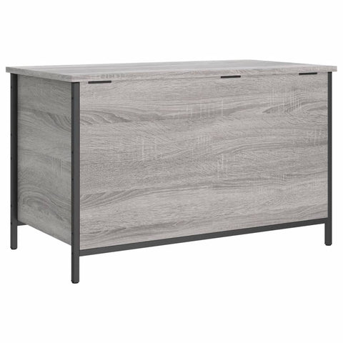 Sitzbank mit Stauraum Grau Sonoma 80x42,5x50 cm Holzwerkstoff