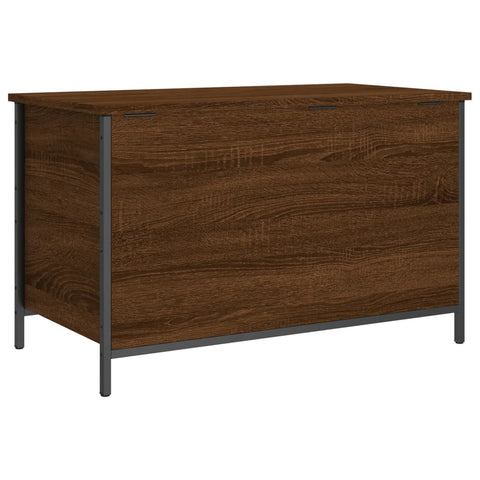 Sitzbank mit Stauraum Braun Eiche 80x42,5x50 cm Holzwerkstoff