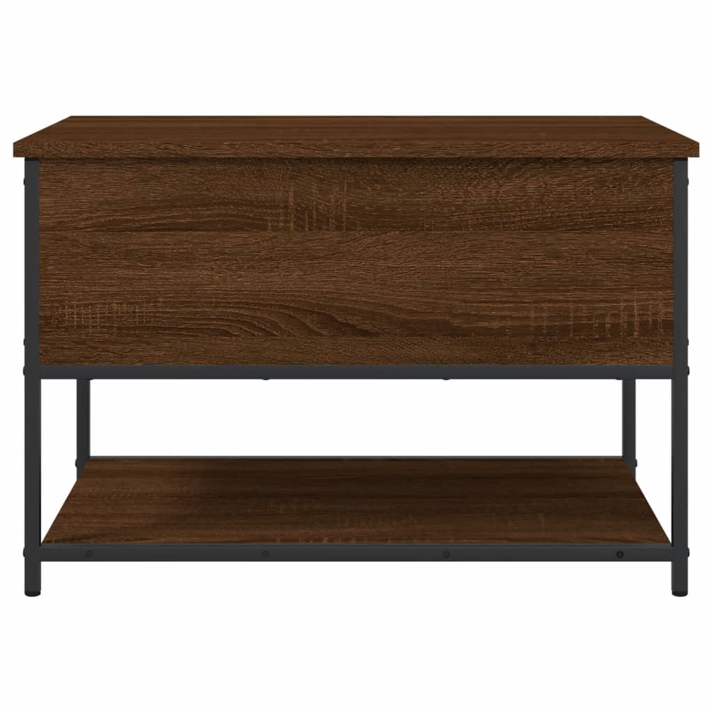 Sitzbank mit Stauraum Braun Eiche 70x42,5x47 cm Holzwerkstoff