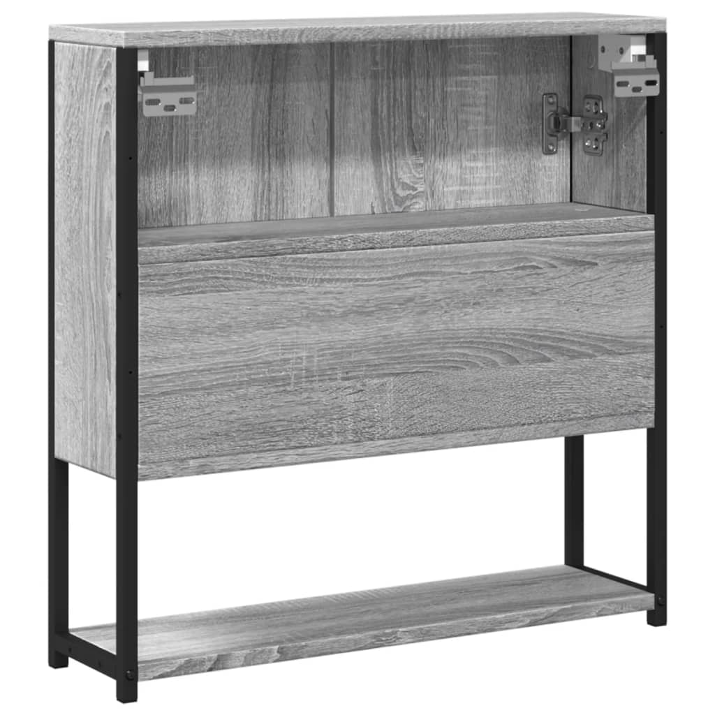 Bad-Spiegelschrank Grau Sonoma 60x16x60 cm Holzwerkstoff