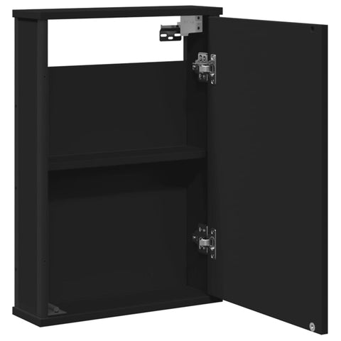 Bad-Spiegelschrank Schwarz 42x12x60 cm Holzwerkstoff