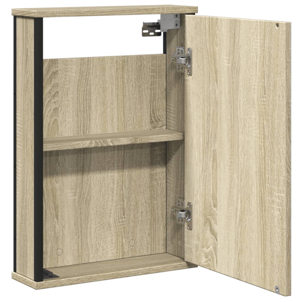 Bad-Spiegelschrank Sonoma-Eiche 42x12x60 cm Holzwerkstoff