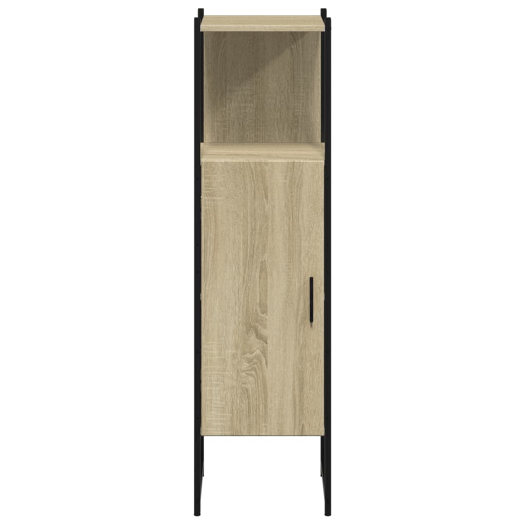 Badschrank Sonoma-Eiche 33x33x120,5 cm Holzwerkstoff