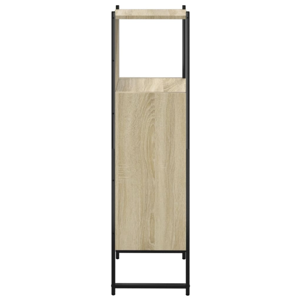 Badschrank Sonoma-Eiche 33x33x120,5 cm Holzwerkstoff