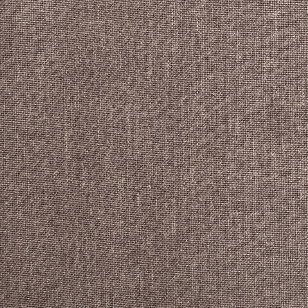 Schlafsofa 2-Sitzer mit 2 Kissen Taupe Stoff