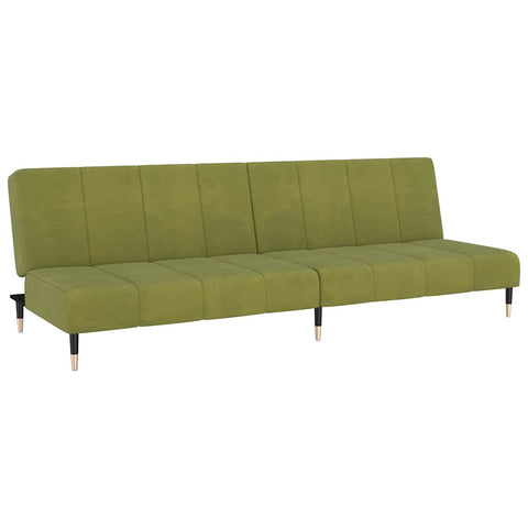 Elegantes Schlafsofa mit Samtbezug und 2-in-1-Funktion – verstellbare Rückenlehnen, 200 cm breit, vielseitig einsetzbar