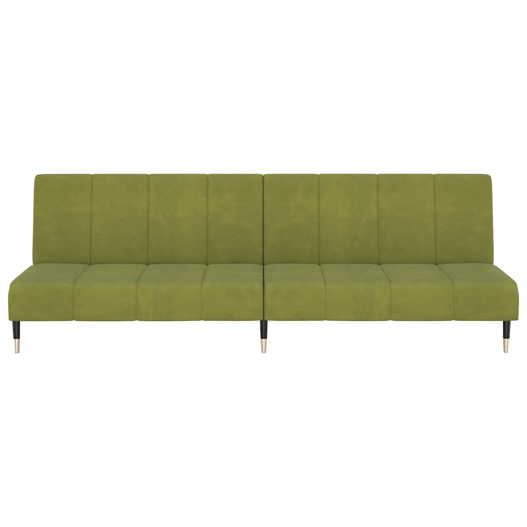 Elegantes Schlafsofa mit Samtbezug und 2-in-1-Funktion – verstellbare Rückenlehnen, 200 cm breit, vielseitig einsetzbar