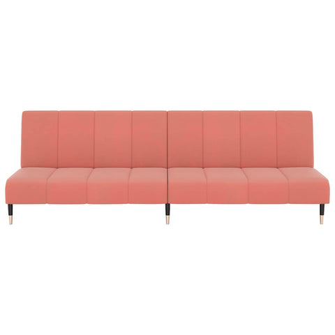 Elegantes Schlafsofa mit Samtbezug und 2-in-1-Funktion – verstellbare Rückenlehnen, 200 cm breit, vielseitig einsetzbar