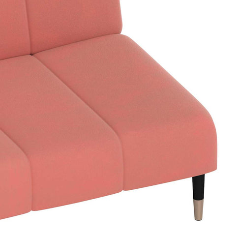 Elegantes Schlafsofa mit Samtbezug und 2-in-1-Funktion – verstellbare Rückenlehnen, 200 cm breit, vielseitig einsetzbar