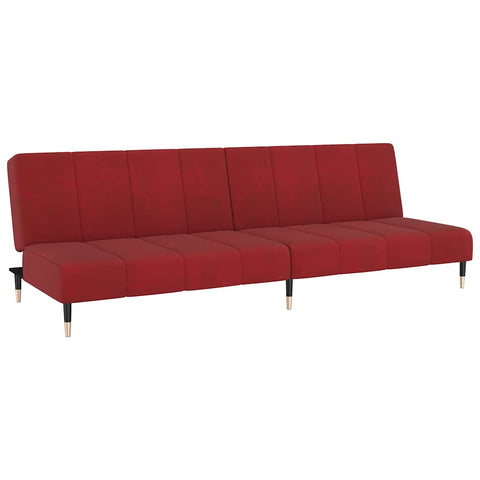 Elegantes Schlafsofa mit Samtbezug und 2-in-1-Funktion – verstellbare Rückenlehnen, 200 cm breit, vielseitig einsetzbar