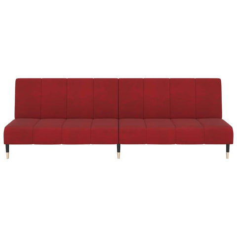 Elegantes Schlafsofa mit Samtbezug und 2-in-1-Funktion – verstellbare Rückenlehnen, 200 cm breit, vielseitig einsetzbar