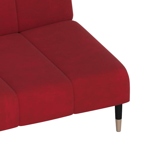 Elegantes Schlafsofa mit Samtbezug und 2-in-1-Funktion – verstellbare Rückenlehnen, 200 cm breit, vielseitig einsetzbar